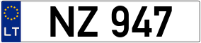 Trailer License Plate